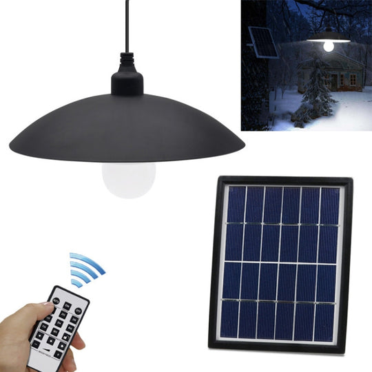 Solar Garden Wall Lamp Outdoor Waterproof Dual Light Color Smart Remote Control Street Light, Style: Single Chandelier