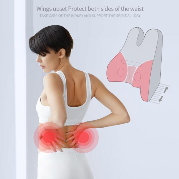 Car Seat Lumbar Support Cushion Memory Foam Office Lumbar Cushion, Size: Bandage(Dark Gray) by buy2fix