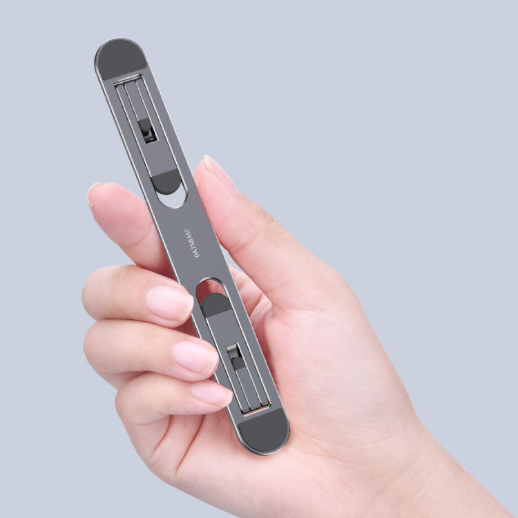 Oatsbasf Portable Storage Foldable Notebook Computer Bracket Heightening Fan Heater(Gray) - Laptop Stand by buy2fix | Online Shopping UK | buy2fix