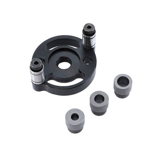 Woodworking Straight Hole Puncher Self-Centering Dowel Splicing Drilling Locator Woodworking Drilling Tool, Style: Black