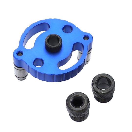 Woodworking Straight Hole Puncher Self-Centering Dowel Splicing Drilling Locator Woodworking Drilling Tool, Style: Blue