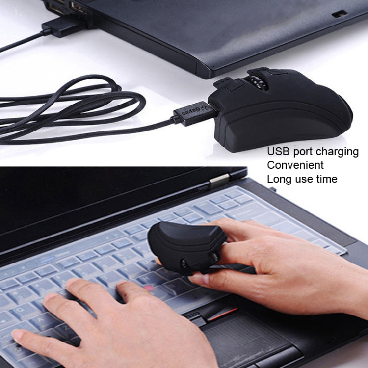 GM306 2.4GHz Wireless Finger Lazy Mice with USB Receiver(Black) by buy2fix