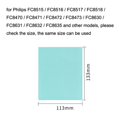 10PCS Filter Cotton Vacuum Cleaner Accessories For Philips FC8471 / FC8630 / FC9322 - For Philips Accessories by buy2fix | Online Shopping UK | buy2fix