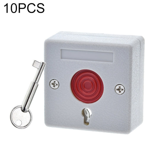 10 PCS NC NO Signal Options Security Alarm Accessories Button Panic Button Fire Alarm Emergency Switch - Others Alarm by buy2fix | Online Shopping UK | buy2fix