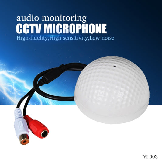 CCTV Microphone Golf Shape Audio Pickup Device High Sensitivity DC12V Audio Monitoring Sound Listening Device - Audio Pickup Head by buy2fix | Online Shopping UK | buy2fix