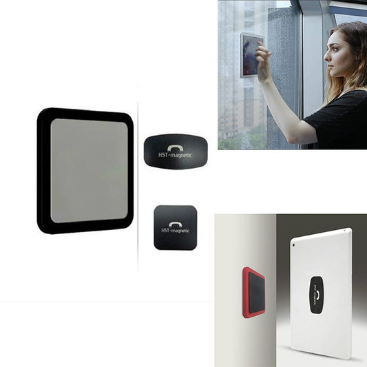 Wall-mounted iPad Magnetic Adsorption Universal Sticker Mobile Phone Wall Bracket(Black A) - Shower & Wall Mounts by buy2fix | Online Shopping UK | buy2fix