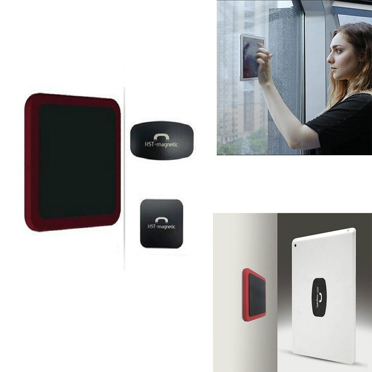 Wall-mounted iPad Magnetic Adsorption Universal Sticker Mobile Phone Wall Bracket(Red B) - Shower & Wall Mounts by buy2fix | Online Shopping UK | buy2fix