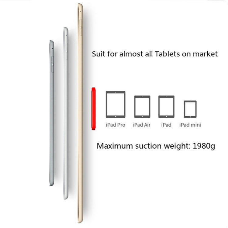 Wall-mounted iPad Magnetic Adsorption Universal Sticker Mobile Phone Wall Bracket(Red B) - Shower & Wall Mounts by buy2fix | Online Shopping UK | buy2fix