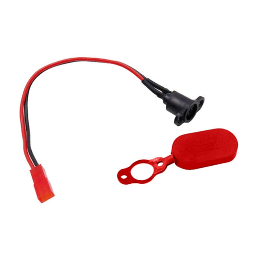 For Xiaomi Mijia M365 Electric Scooter Accessories Waterproof Connector Battery Charging Head(with Red Waterproof Cover) - Accessories & Parts by buy2fix | Online Shopping UK | buy2fix