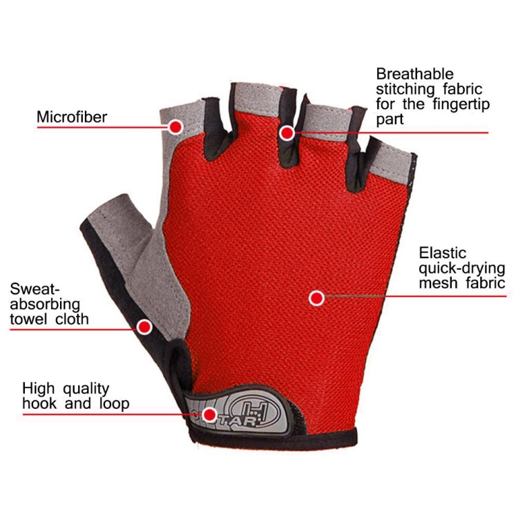 Summer Men Women Fitness Gloves Gym Weight Lifting Cycling Yoga Training Thin Breathable Antiskid Half Finger Gloves, Size:L(Black) - Safety Gloves by buy2fix | Online Shopping UK | buy2fix