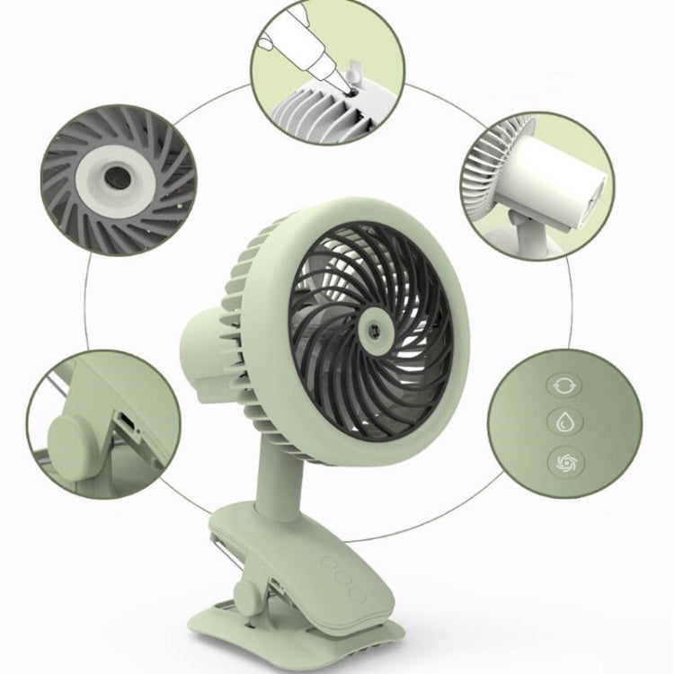 Desktop Office Small Fan USB Charging Clip Fan(White) by buy2fix