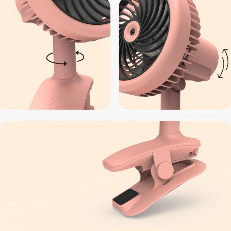 Desktop Office Small Fan USB Charging Clip Fan(White) by buy2fix