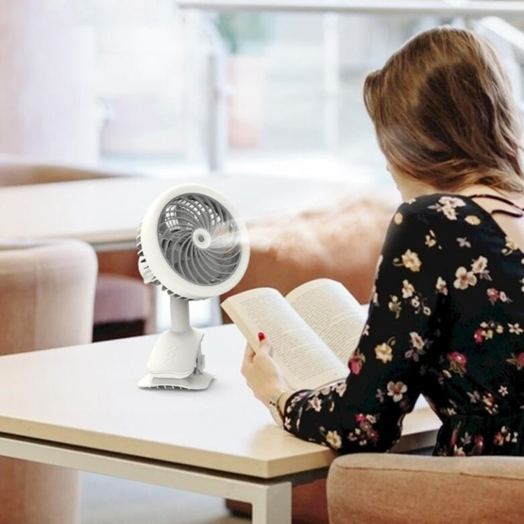 Desktop Office Small Fan USB Charging Clip Fan(White) by buy2fix
