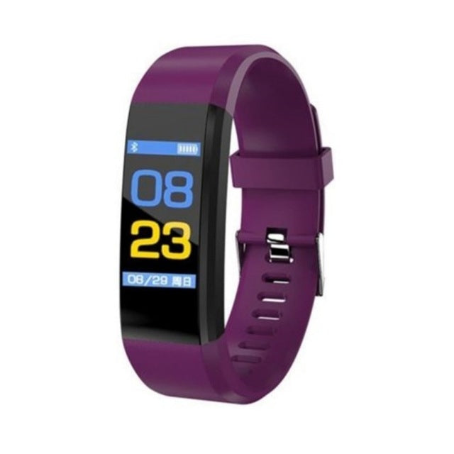 ID115 0.96 inch OLED Screen Smart Watch Wristband Pedometer Sport Fitness Tracker Bracelet(Purple) by buy2fix