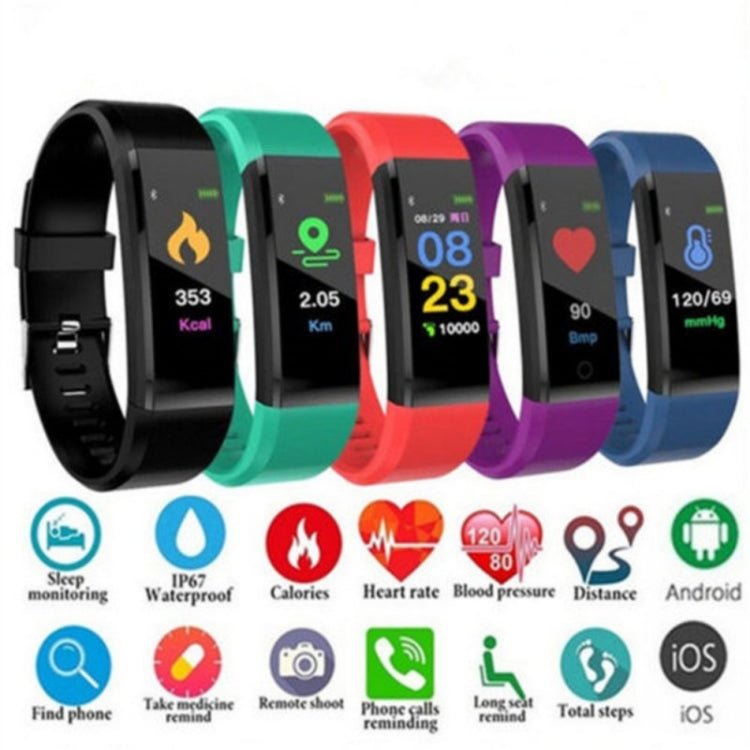 ID115 0.96 inch OLED Screen Smart Watch Wristband Pedometer Sport Fitness Tracker Bracelet(Blue) by buy2fix