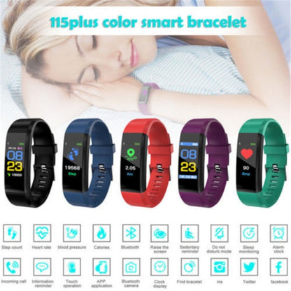 ID115 0.96 inch OLED Screen Smart Watch Wristband Pedometer Sport Fitness Tracker Bracelet(Blue) by buy2fix