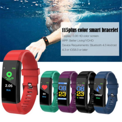 ID115 0.96 inch OLED Screen Smart Watch Wristband Pedometer Sport Fitness Tracker Bracelet(Blue) by buy2fix