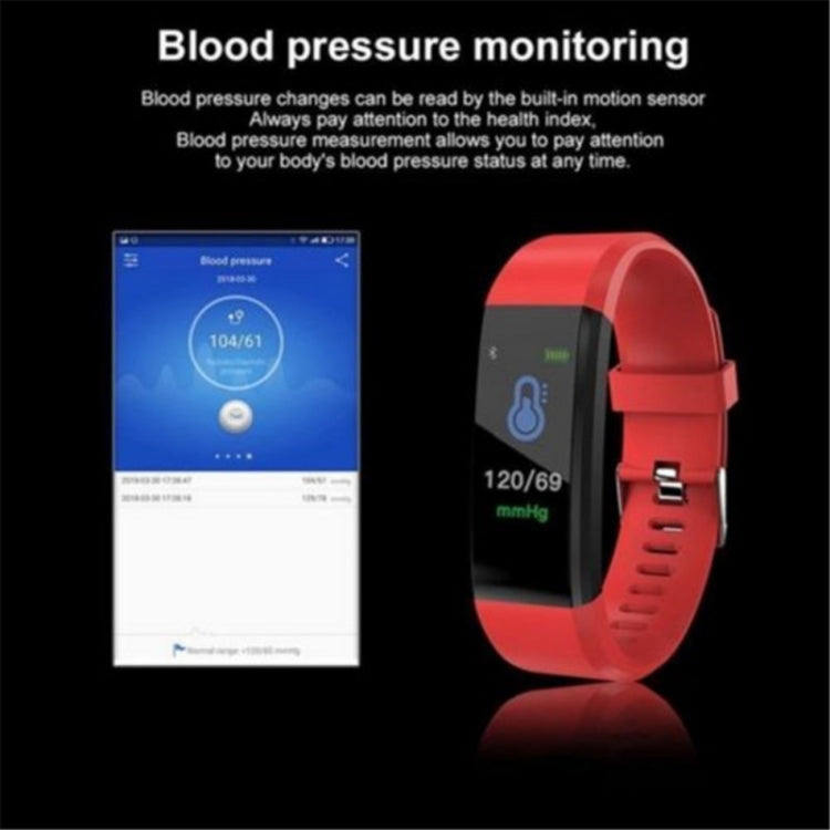 ID115 0.96 inch OLED Screen Smart Watch Wristband Pedometer Sport Fitness Tracker Bracelet(Blue) by buy2fix