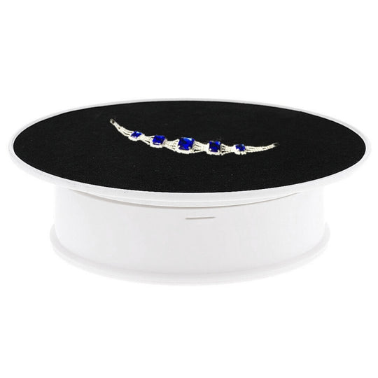 30 cm 360 degrés plateau tournant électrique présentoir accessoires de prise de vue vidéo plateau tournant pour la photographie, charge 4 kg (blanc + noir)