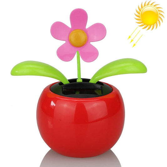 Solar Toy Mini Dancing Flower Sunflower Great as Gift or Car Decoration, Color Random for Delivery by buy2fix