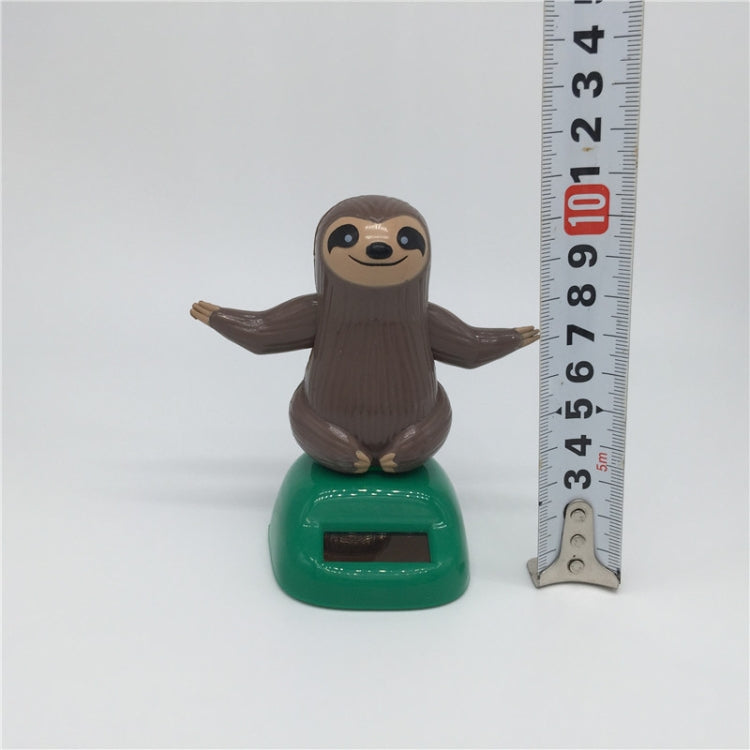 Novelty Solar Toys Plastic ABS Sloth Solar Powered Dancing for Car Decoration by buy2fix