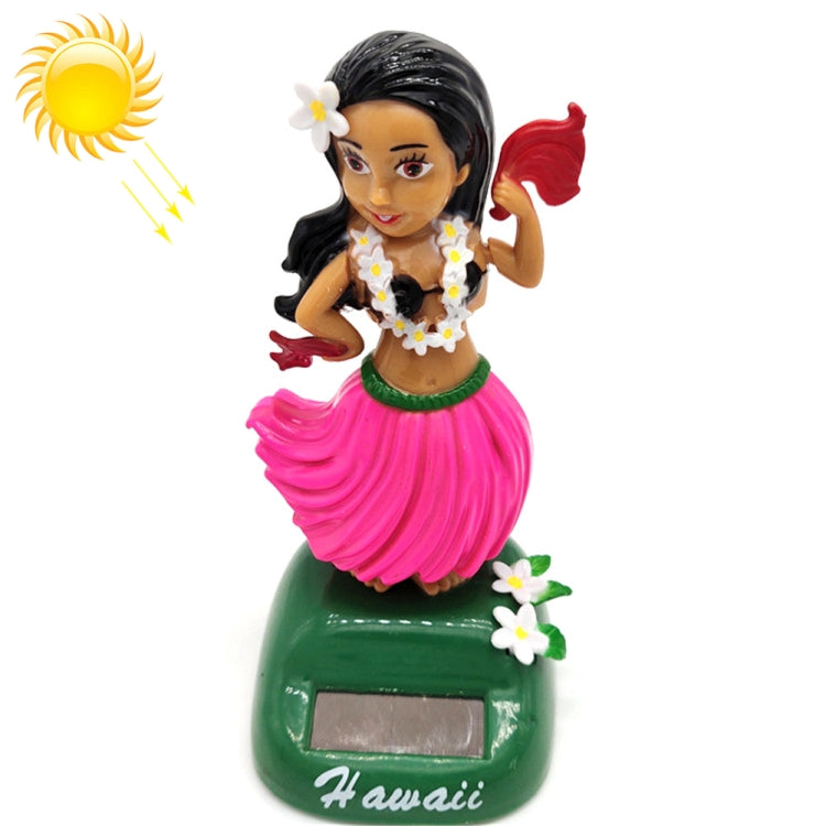 Solar Powered Dancing Hula Girl Swinging Bobble Toy Gift for Car Decoration by buy2fix