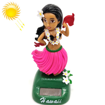 Solar Powered Dancing Hula Girl Swinging Bobble Toy Gift for Car Decoration by buy2fix