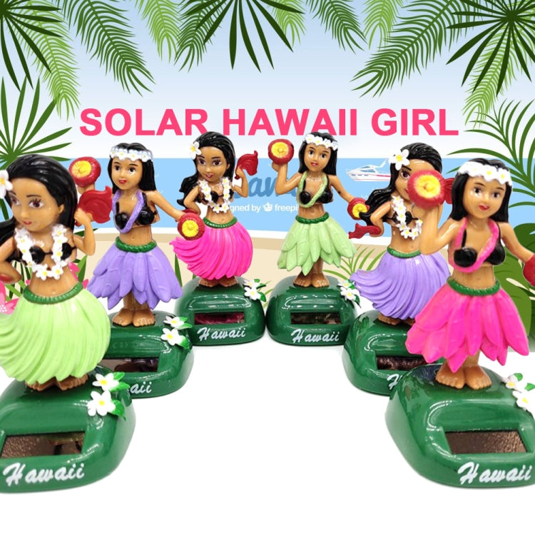 Solar Powered Dancing Hula Girl Swinging Bobble Toy Gift for Car Decoration by buy2fix
