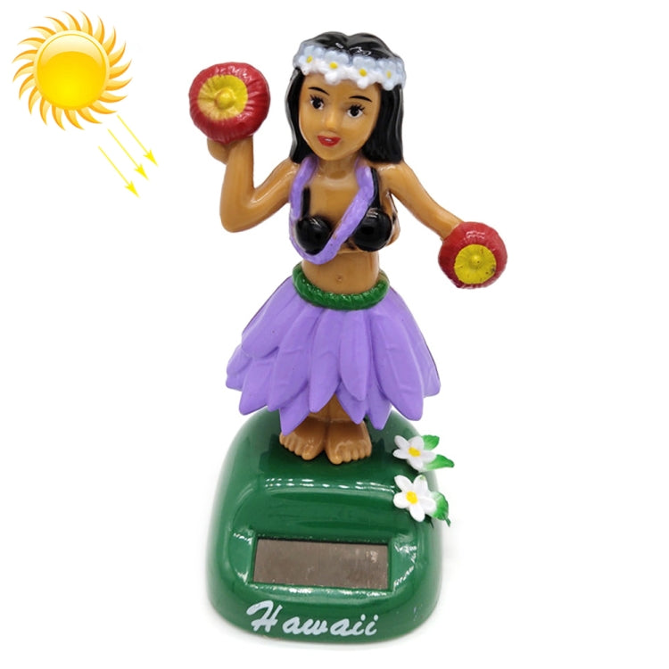 Solar Powered Dancing Hula Girl Swinging Bobble Toy Gift for Car Decoration by buy2fix