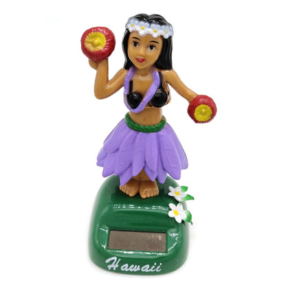 Solar Powered Dancing Hula Girl Swinging Bobble Toy Gift for Car Decoration by buy2fix