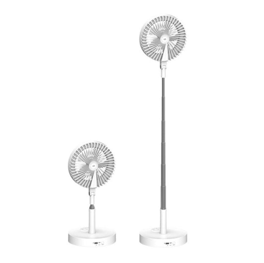 Home Fan Lamp Desktop Telescopic Floor Multi-function Rechargeable Fill Light Bracket - Selfie Light by buy2fix | Online Shopping UK | buy2fix