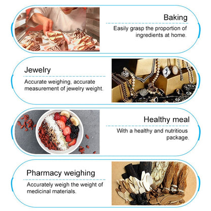 BOH-2012 Digital Multi-function Stainless Steel Food Kitchen Scale with LCD Display, Specification: 10kg/1g(Rose Gold) by buy2fix