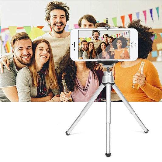 Mini Aluminum Alloy Camera Tripod Mobile Phone Tripod - Stand by buy2fix | Online Shopping UK | buy2fix