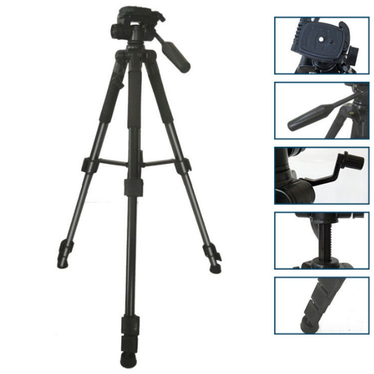 ET-668 Mobile Phone Camera Photography Tripod Live Support(Black) - Tripods by buy2fix | Online Shopping UK | buy2fix