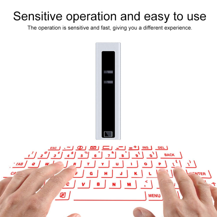 F2 Portable Lipstick Laser Virtual Laser Projection Mouse And Keyboard(Black) by buy2fix