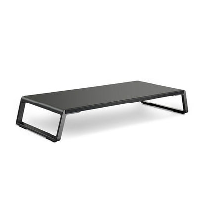 Monitor Stand Riser with Metal Feet for iMac MacBook LCD Display Printer, Lapdesk Tabletop Organizer Sturdy Platform Save Space(Black) by buy2fix