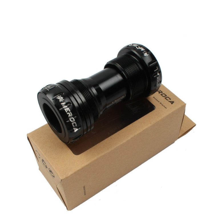 Meroca Mountain Bike Bottom Axle One Hollow Bb Bicycle Screw-In Bottom(Black) by buy2fix