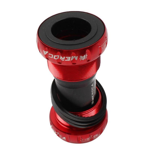 Meroca Mountain Bike Bottom Axle One Hollow Bb Bicycle Screw-In Bottom(Red) - Bottom Brackets by buy2fix | Online Shopping UK | buy2fix