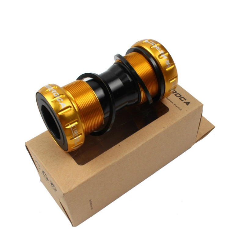 Meroca Mountain Bike Bottom Axle One Hollow Bb Bicycle Screw-In Bottom(Gold) by buy2fix