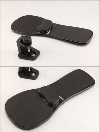 Rotation Computer Desktop Laptop Mouse Tray Elbow Pad Wrist Rest Plate Support Install on Desk and Chair - Mouse Pads by buy2fix | Online Shopping UK | buy2fix
