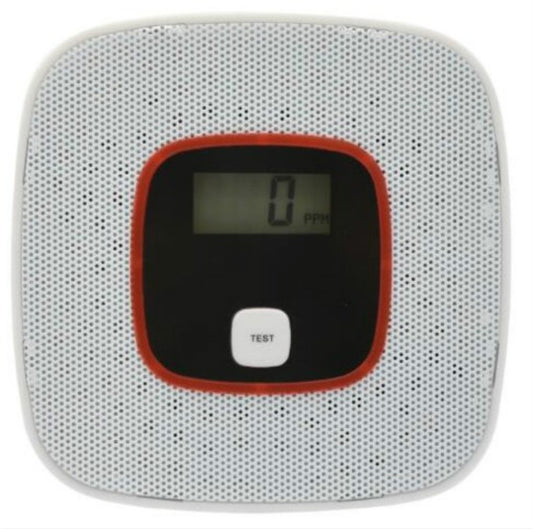 Carbon Monoxide Detector Gas Alarm Sensor Poisoning Gas Tester Human Voice Warning Detector with LCD Display(White) - Smoke Gas Detector by buy2fix | Online Shopping UK | buy2fix