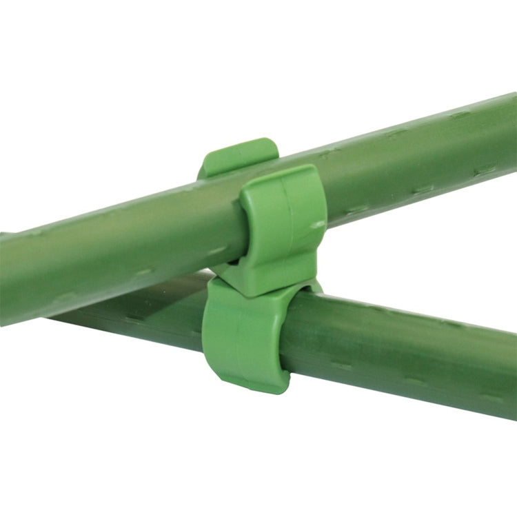 50 PCS Rotary Buckle Gardening Plastic Bracket Support Universal Tube Clamp Plastic Buckle, Size:16 mm Diameter Pillar(Green) - Garden Hand Tools by buy2fix | Online Shopping UK | buy2fix
