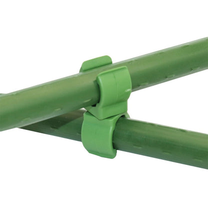 50 PCS Rotary Buckle Gardening Plastic Bracket Support Universal Tube Clamp Plastic Buckle, Size:16 mm Diameter Pillar(Green) - Garden Hand Tools by buy2fix | Online Shopping UK | buy2fix