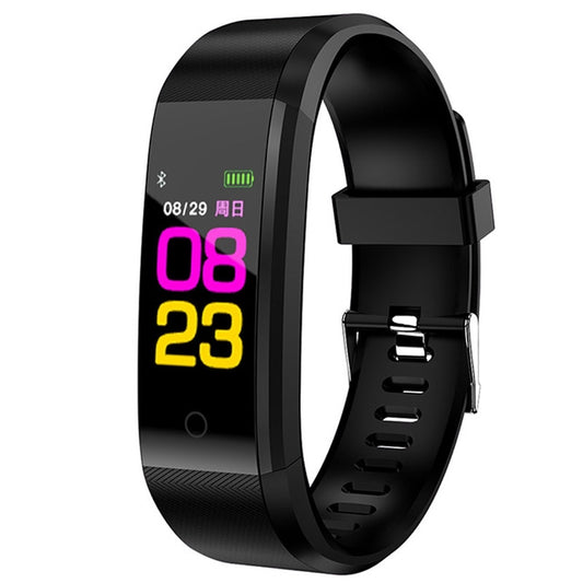 ID115 Plus Smart Bracelet Fitness Heart Rate Monitor Blood Pressure Pedometer Health Running Sports SmartWatch for IOS Android(black) by buy2fix