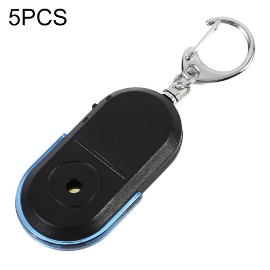5 PCS Portable Anti-Lost Alarm Key Finder Wireless Whistle Sound LED Light Locator Finder(Blue) - Anti-lost Alarm by buy2fix | Online Shopping UK | buy2fix