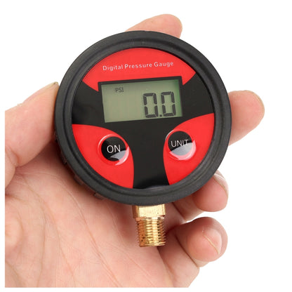 Automobile Tire Pressure Dial Measuring Instrument Digital Display Regulating Throttle Valve - Tire Pressure Gauges by buy2fix | Online Shopping UK | buy2fix
