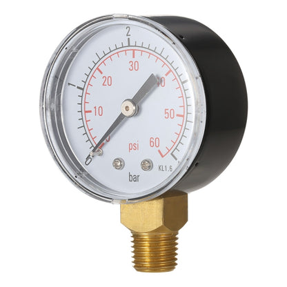 Stainless Steel Shockproof Pool Filter Hydraulic Pressure Gauge - Measuring Tools by buy2fix | Online Shopping UK | buy2fix