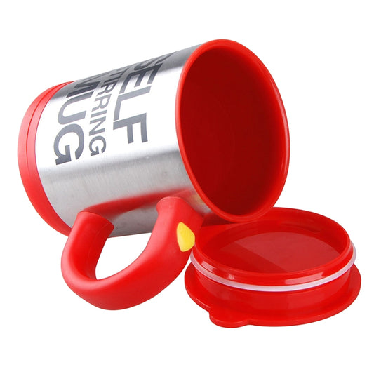 400ml Mugs Automatic Electric Self Stirring Mug Cup Coffee Milk Mixing Mug Smart Stainless Steel Juice Mix Cup Drinkware(Red) - Drinking Tools by buy2fix | Online Shopping UK | buy2fix