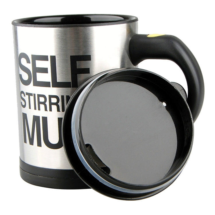 400ml Mugs Automatic Electric Self Stirring Mug Cup Coffee Milk Mixing Mug Smart Stainless Steel Juice Mix Cup Drinkware(Black) - Drinking Tools by buy2fix | Online Shopping UK | buy2fix