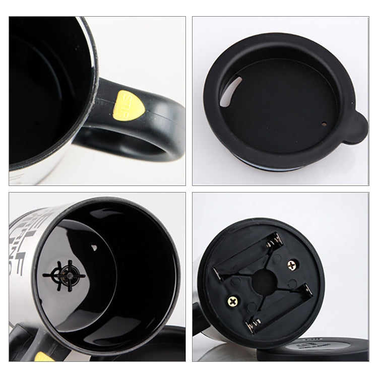400ml Mugs Automatic Electric Self Stirring Mug Cup Coffee Milk Mixing Mug Smart Stainless Steel Juice Mix Cup Drinkware(Black) - Drinking Tools by buy2fix | Online Shopping UK | buy2fix